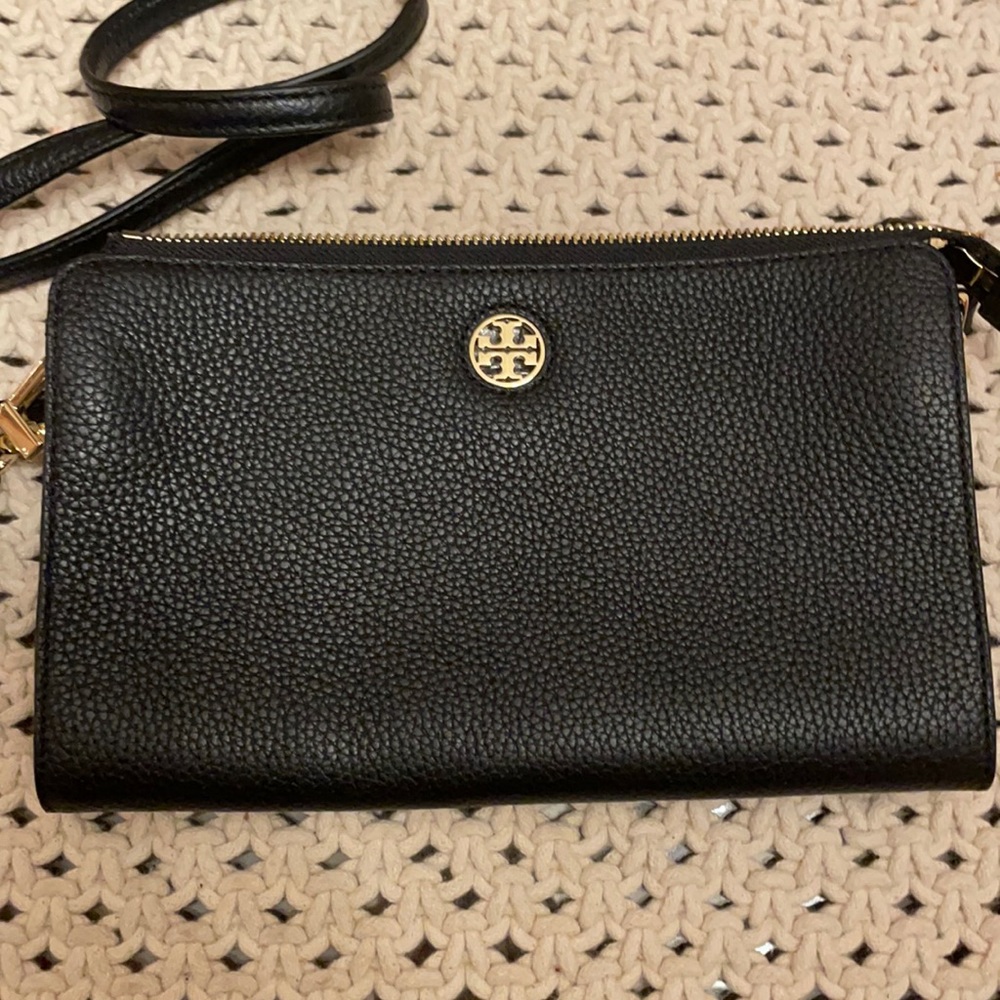 Tory Burch black leather side bag